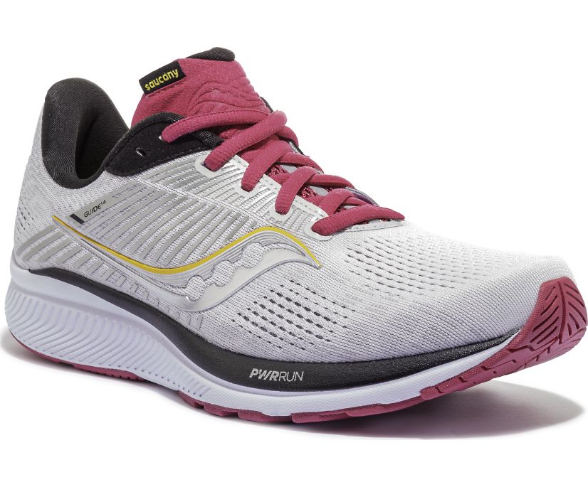 Női Saucony Guide 14 Futócipő Szürke Bordó | HU 396JPQ